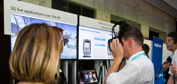 5G Demo der Telekom in Berlin