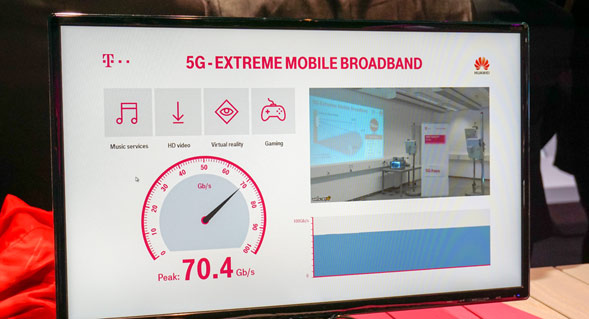 5G Extreme Mobile Broadband Demo der Dt. Telekom 2016