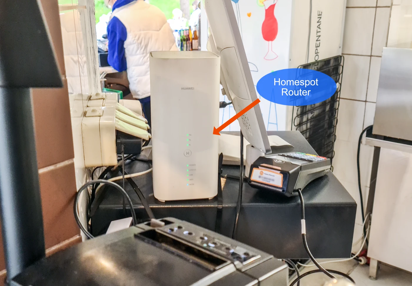 Praxisbeispiel: Funkrouter für ein Kassensystem in einem Kiosk