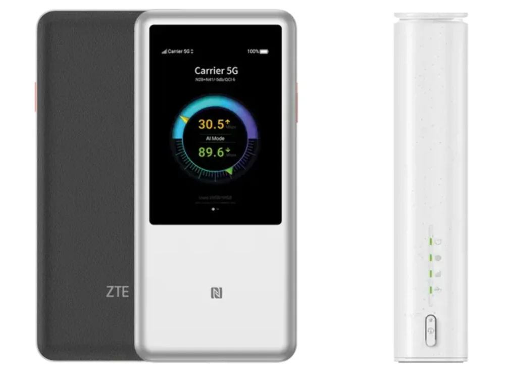 Hypermobil (links) vs Zyxel NR5111 rechts