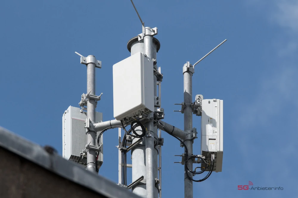 5G Mast und Antennenelemente in Leipzig (Dt. Telekom)