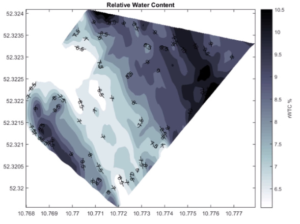 Karte: Relative Water Content