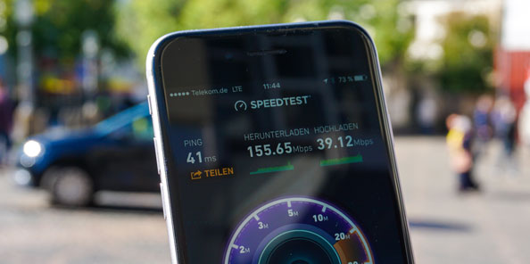 Speedtest mit LTE