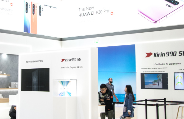Kirin 990 5G auf dem Messestand von Huawei IFA 2019