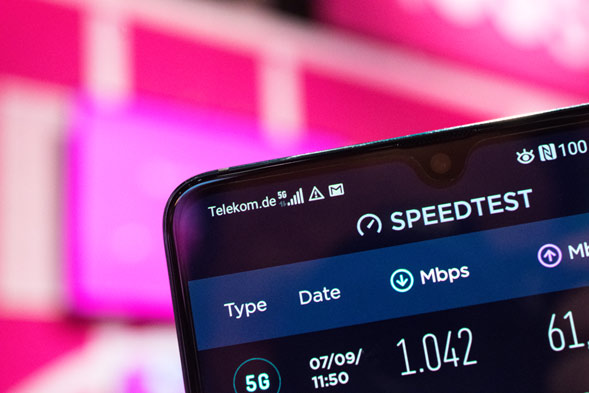 5G Speedtest im Telekomnetz