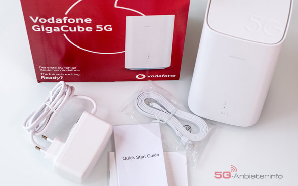Lieferumfang des Gigacube 5G´s von Vodafone